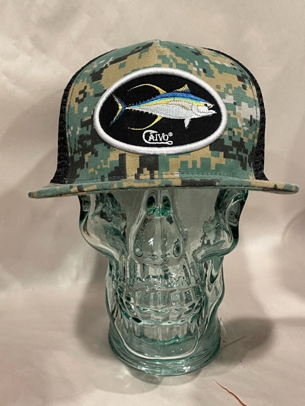 Caivo Camo Trucker Hat Mesh Cap Snapback Adjustable Camouflage Fishing New NWOT